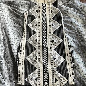 VTG Charlotte Russe Women's Small‎ Aztec Print Bodycon Beige and Black Dress